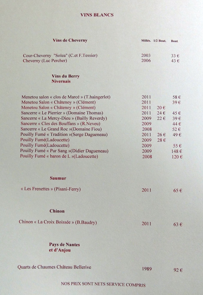 Vins blancs "Pays de Loire" (suite)