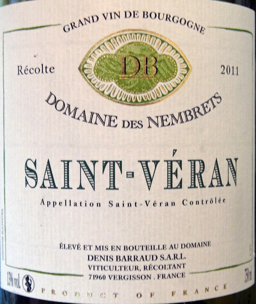 Saint-Véran 2011 - Denis Barraud