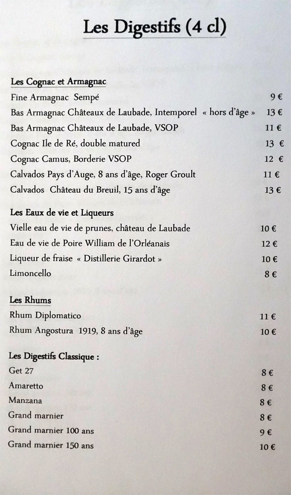 Les digestifs