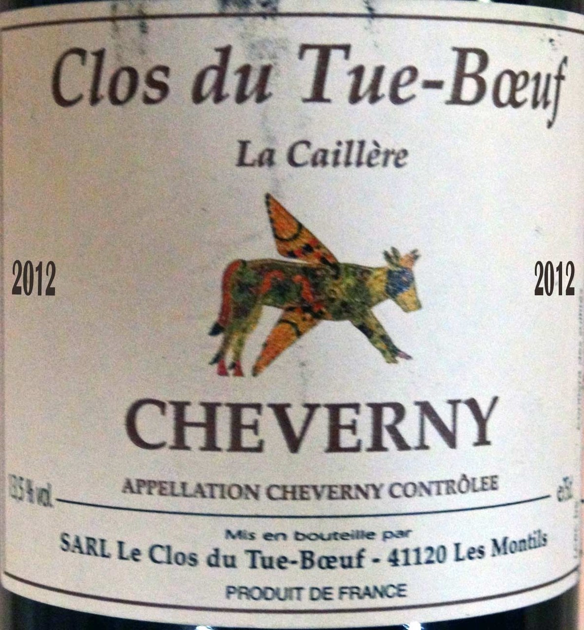Cheverny rouge 2012