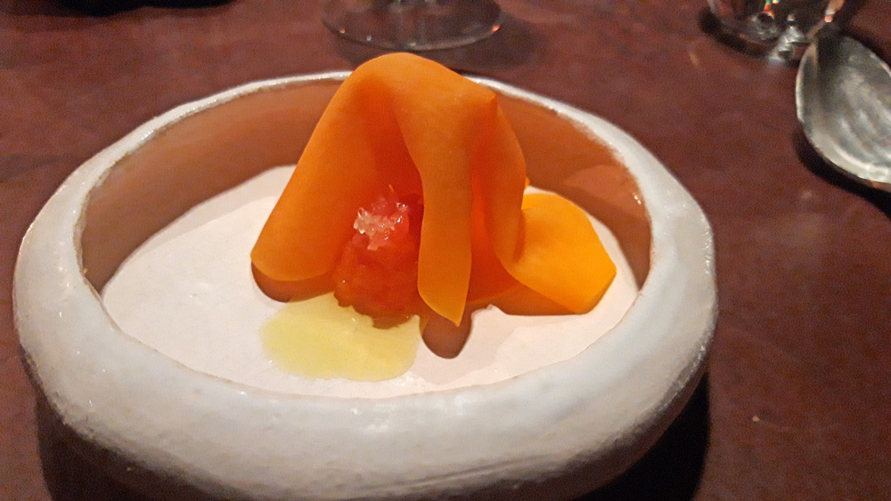 Butternut au sel, marmelade vinaigrée ...