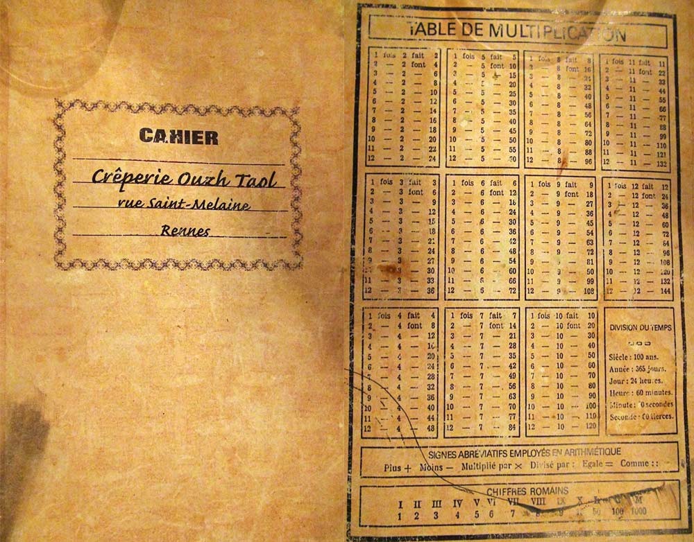 Le fameux cahier d'écolier