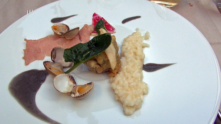 Raviole d'émietté de blanquette de veau ...