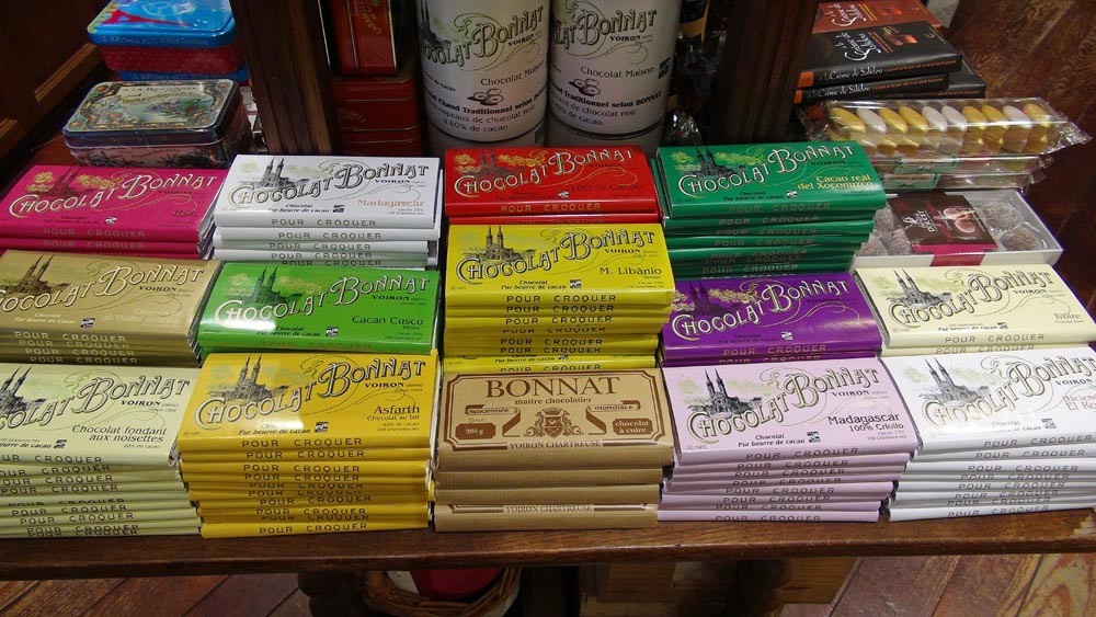 Plaquettes de chocolat Bonnat de 100 g