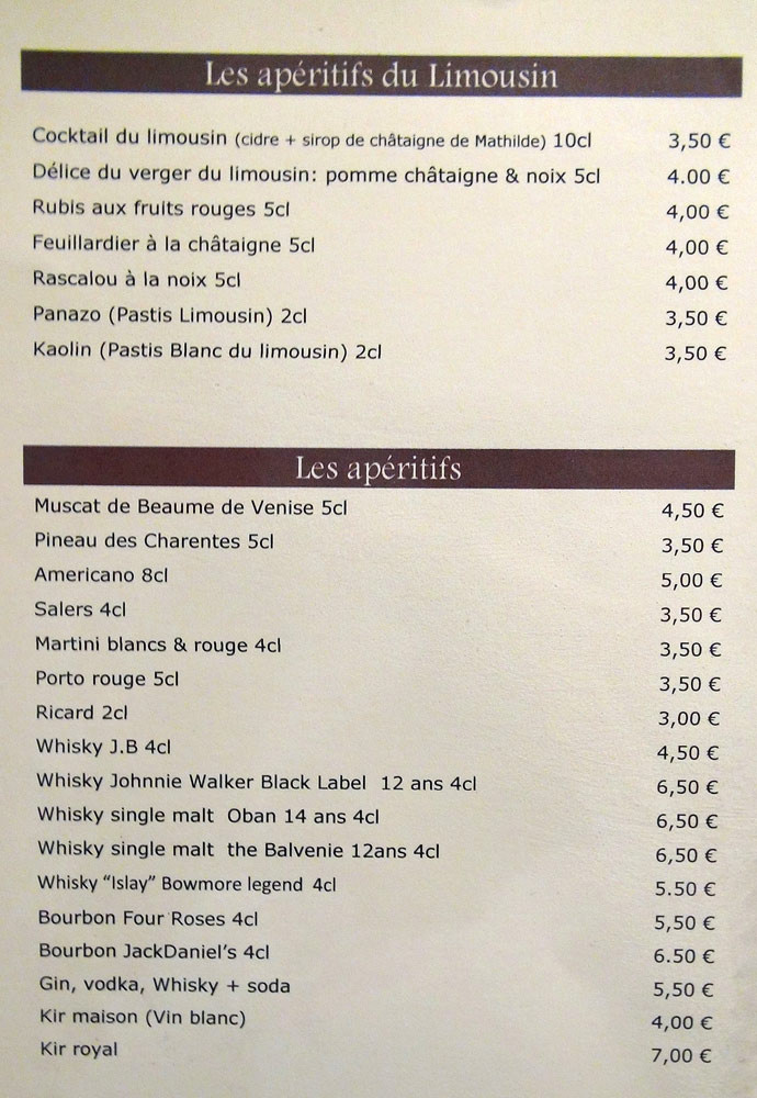 Apéritifs