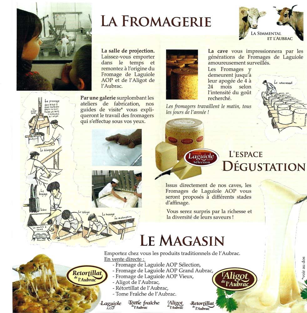 Plaquette publicitaire verso