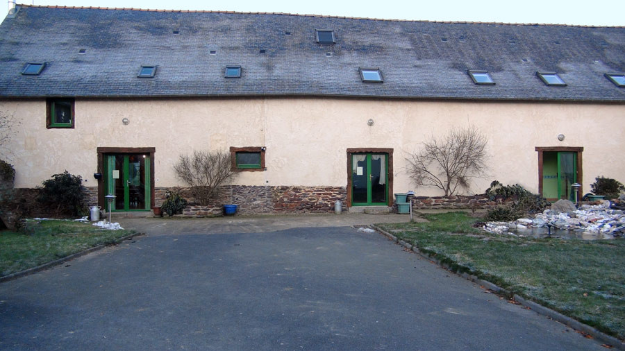 Le bâtiment d'accueil
