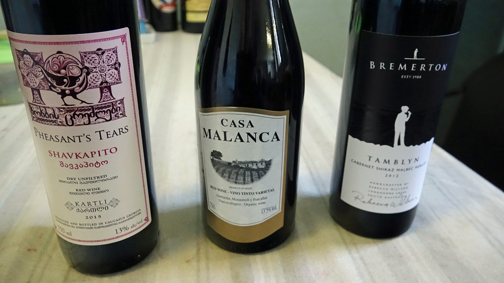 Les 3 vins achetés