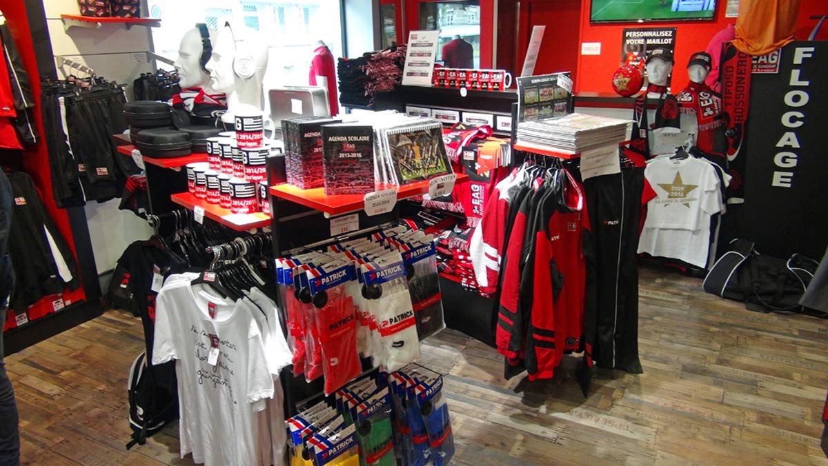 L'intérieur de la boutique