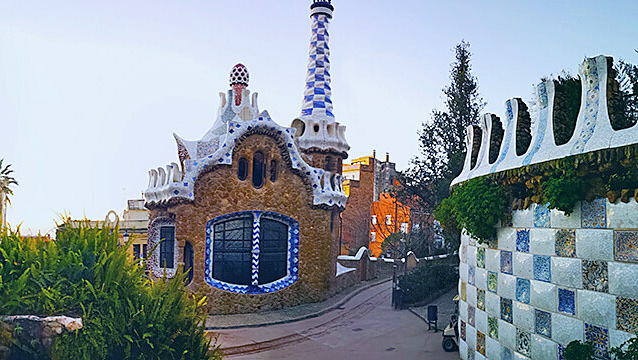 La zone "regulada" - Crédit photo : //parkguell.barcelona