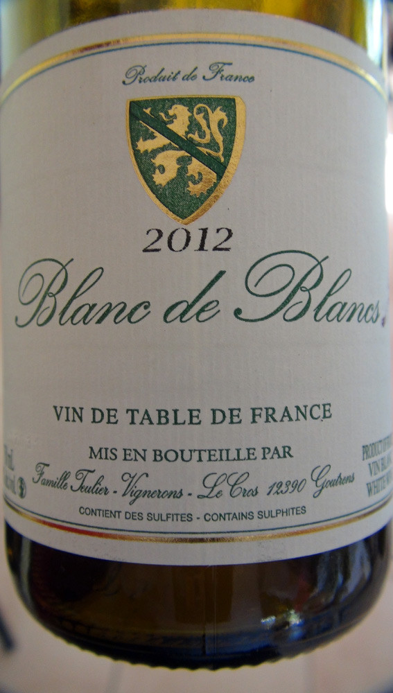 Vin de table "Blanc de blancs" 2012