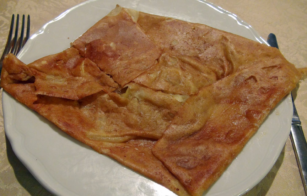 Crêpe pomme banane