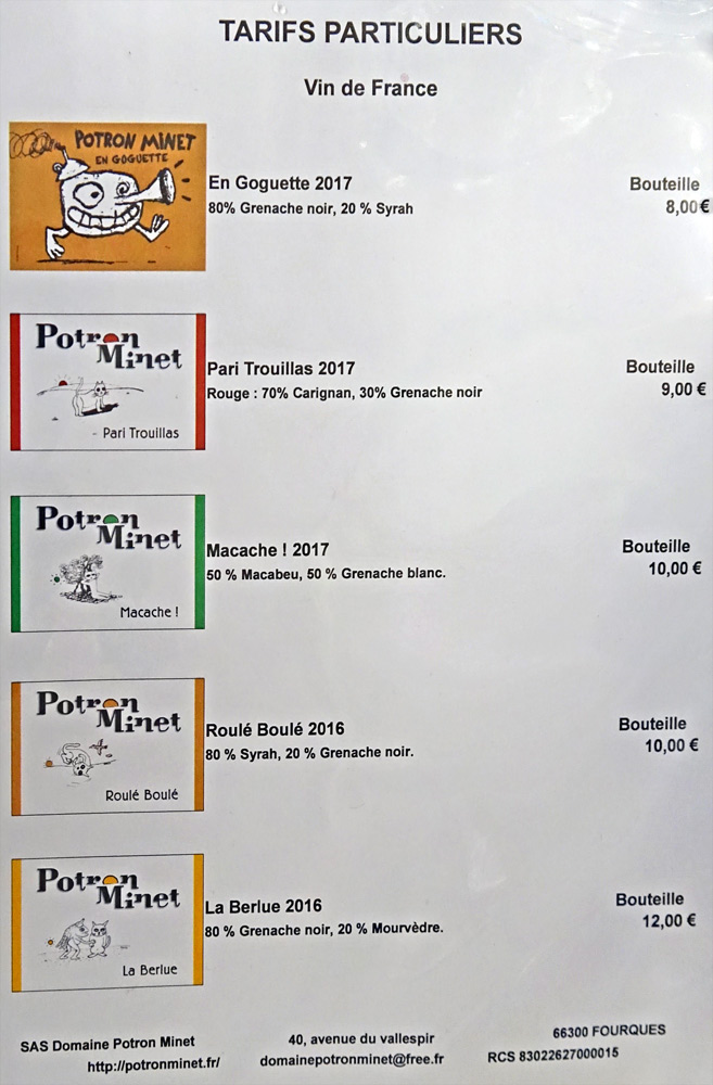 Tarif Particuliers