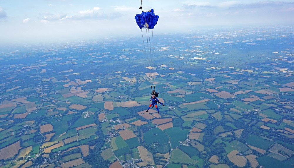 Le parachute est ouvert