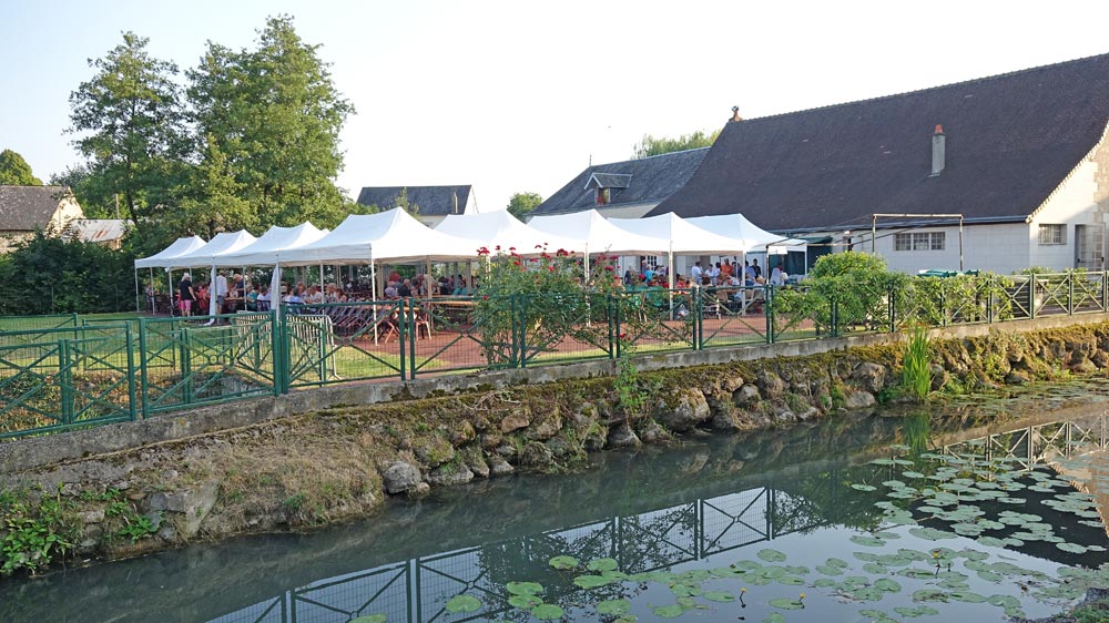L'emplacement pour le dîner champêtre