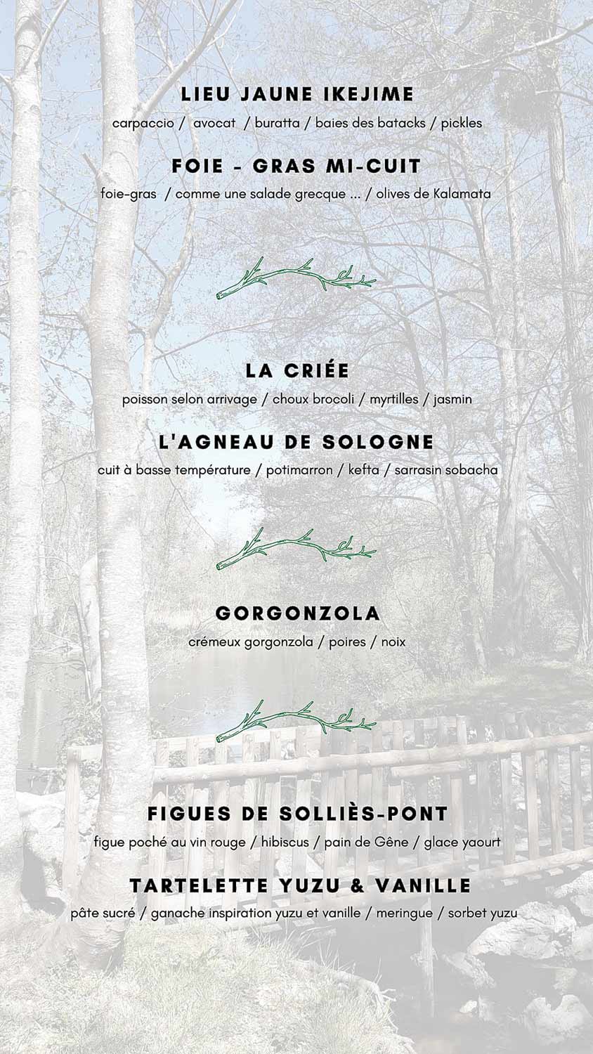 Les propositions du jour