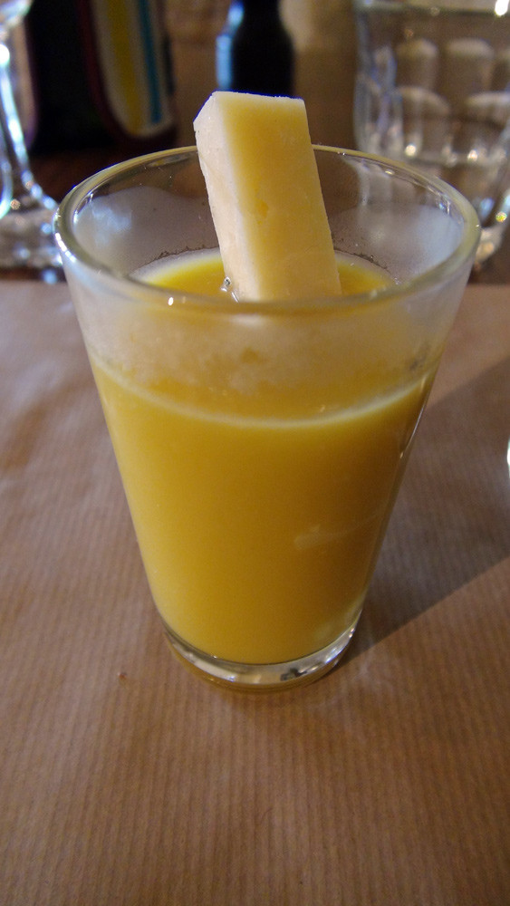 Velouté de butternut et Salers