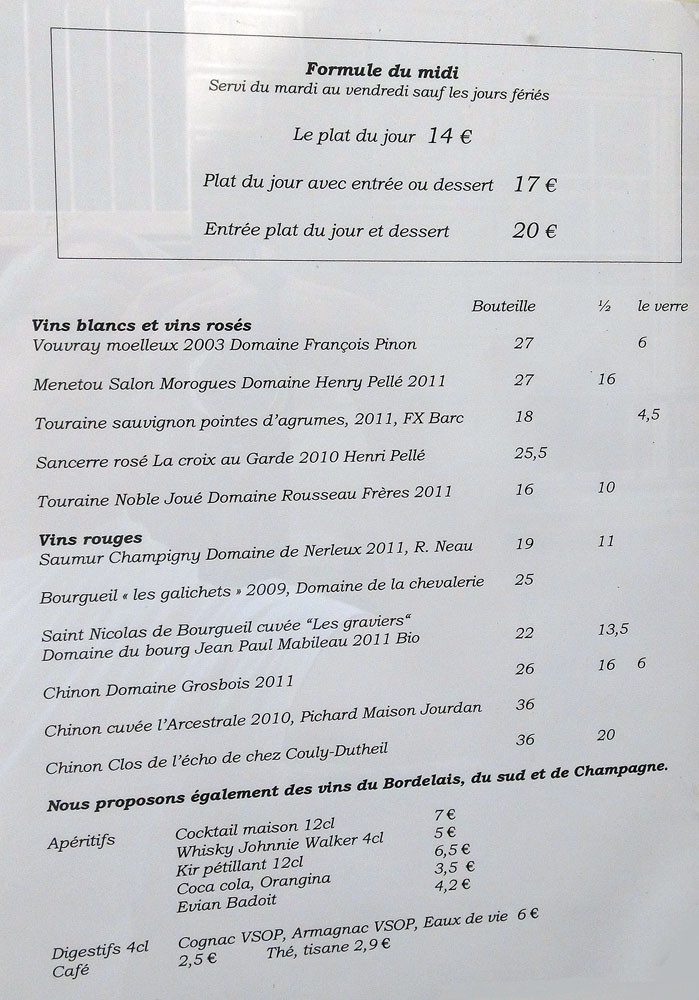 Carte & vins