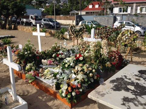 Sa tombe à Saint-Barth