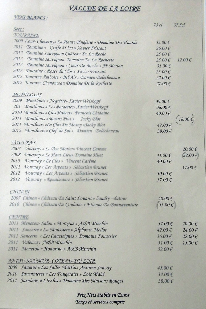 Vins blancs de Loire