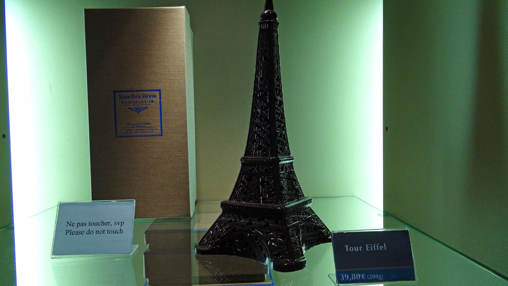 Tour Eiffel en chocolat