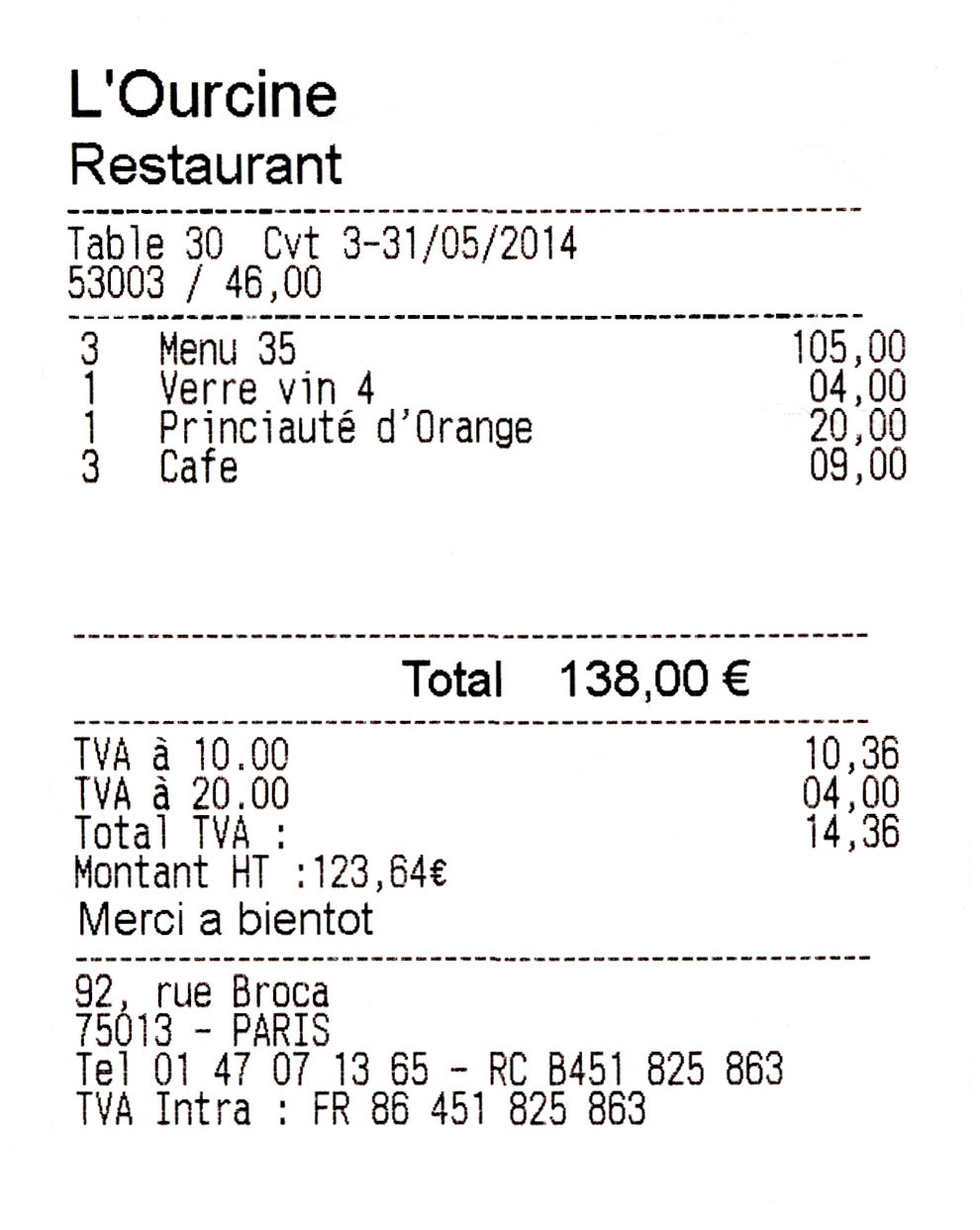 La note