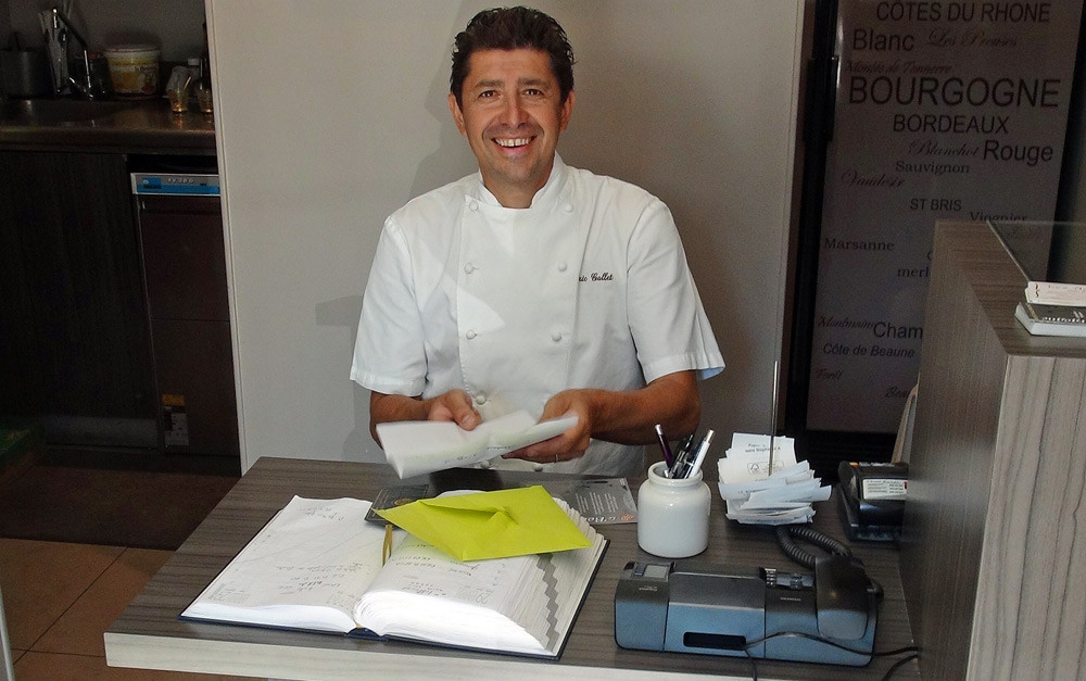 Eric Gallet, propriétaire et chef