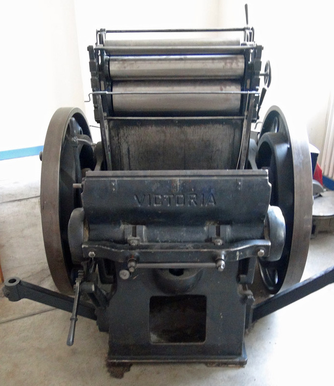 Presse typographique mécanique Victoria -  Rochstron et Schneider-Nachf  -  Classé 15/04/1987