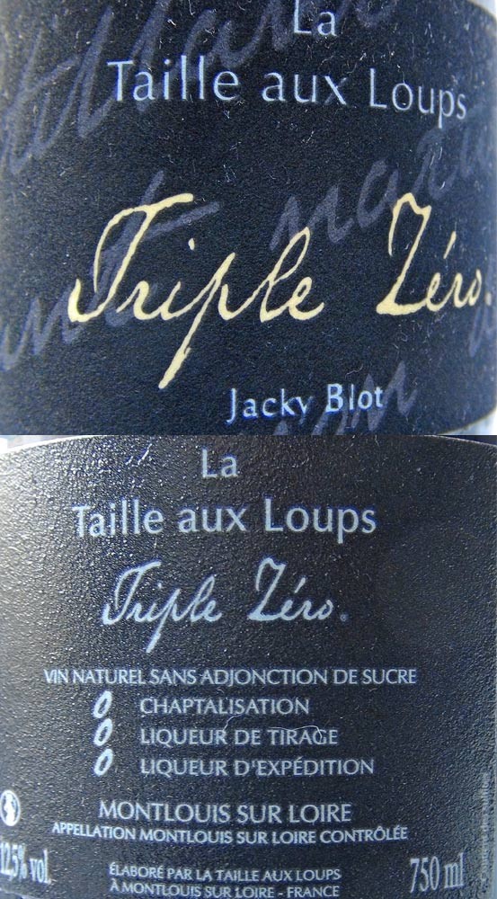 Montlouis MT "Triple zéro" de Jacky Blot