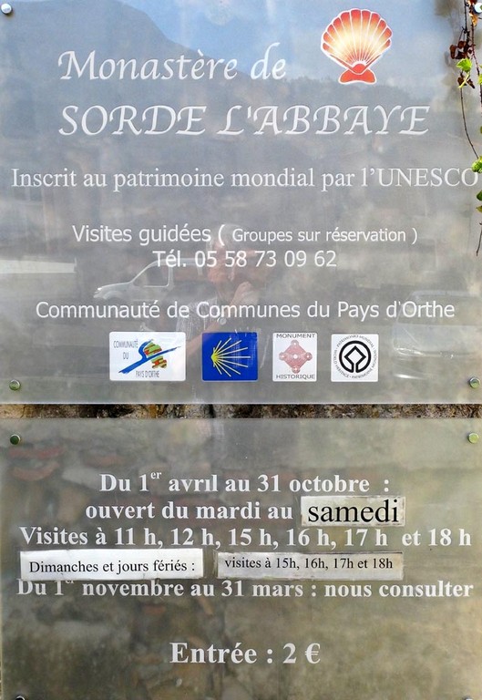 Sorde, au patrimoine mondial