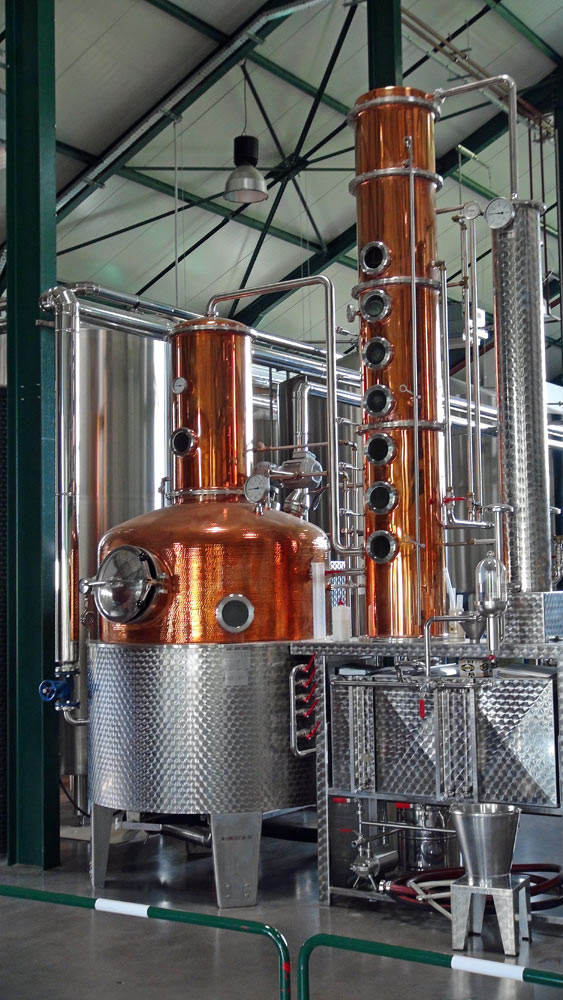L'alambic de distillation du whisky "limousin"