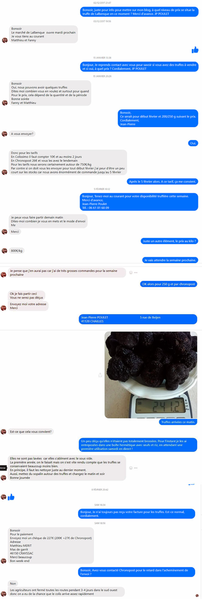 Le fil de la discussion avec Fanny Melet