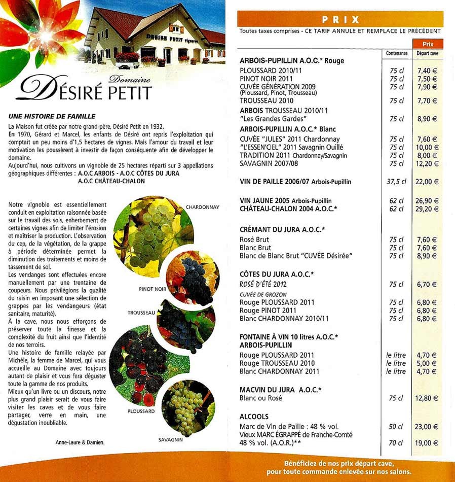 Tarif 2013