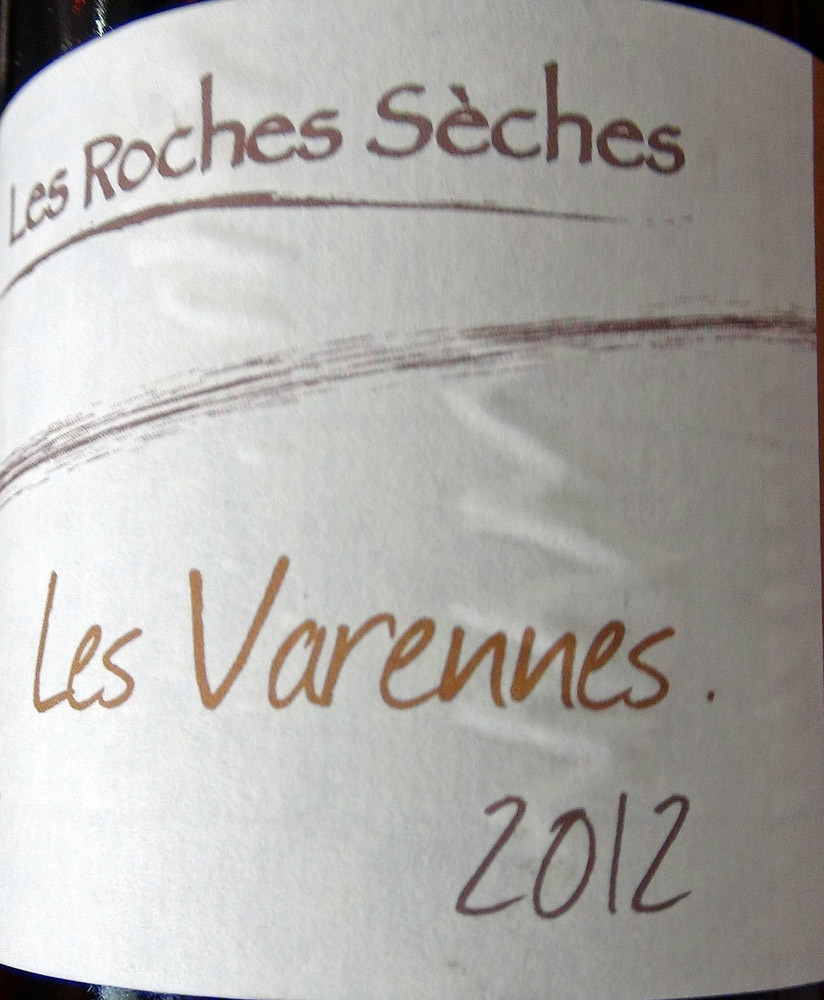 Anjou blanc "Les Varennes" 2011 du domaine des Roches sèches