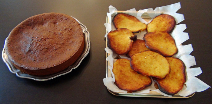Flan à la châtaigne et falculelles d'accueil