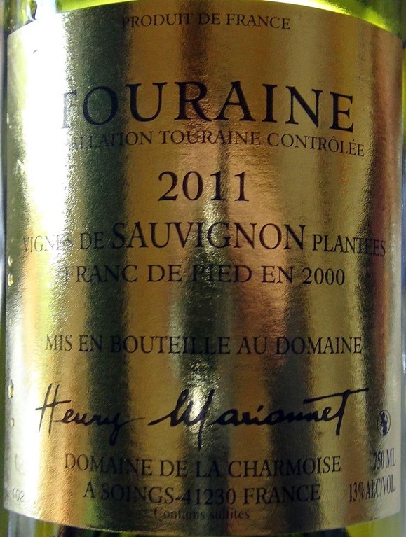 Touraine AOC Vinifera Sauvignon