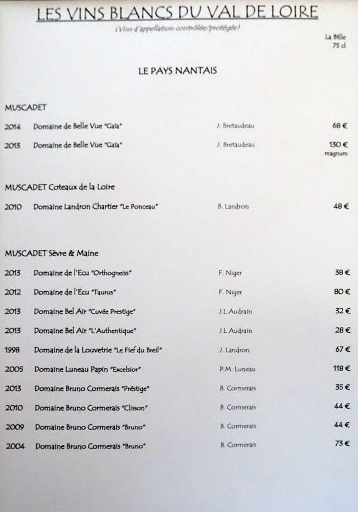 Les vins blancs du Val de Loire