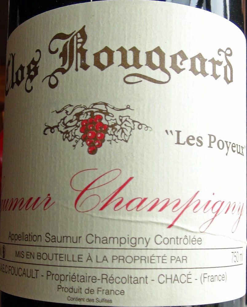 Saumur-Champigny 2004 Clos Rougeard "Les Poyeux" des frères Foucault