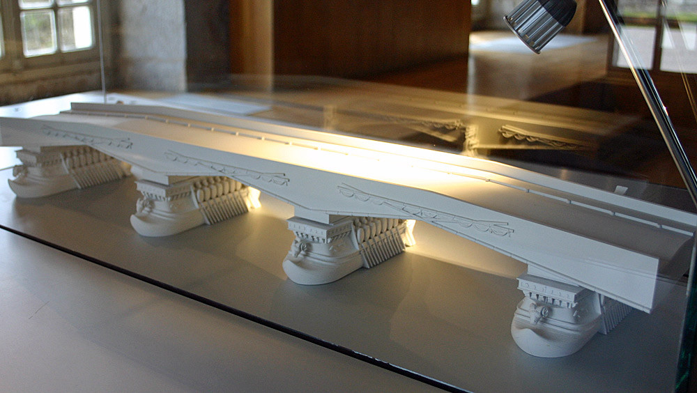 Arc-et-Senans, maquette du Pont sur la Loue (projet)