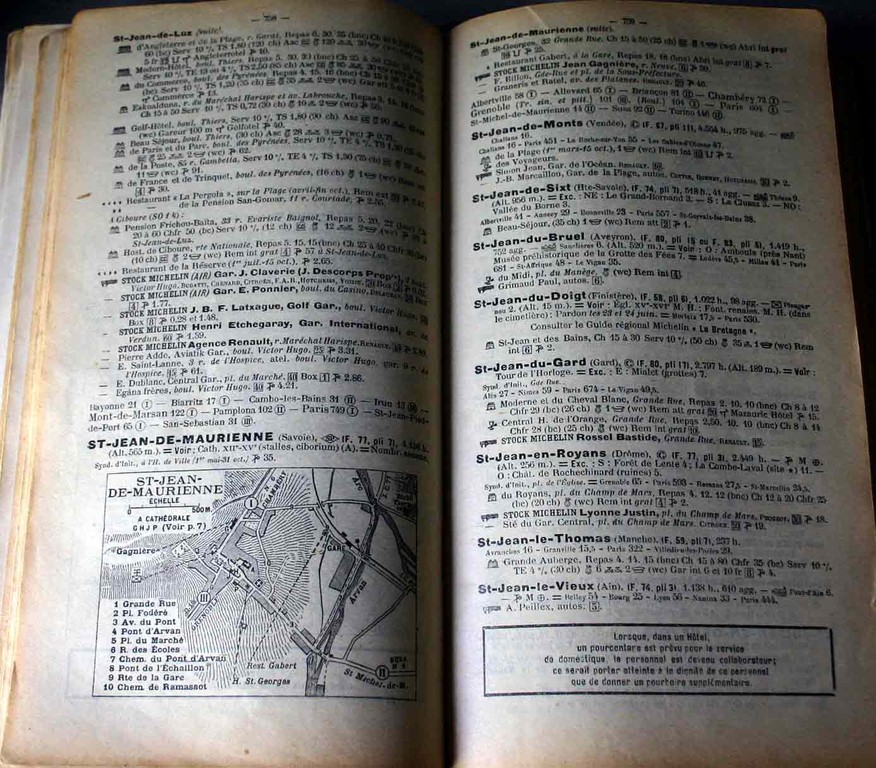Papillon dans le Michelin 1927