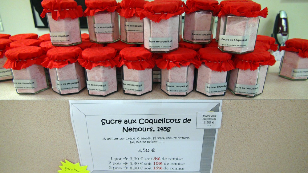 Sucre aux coquelicots de Nemours