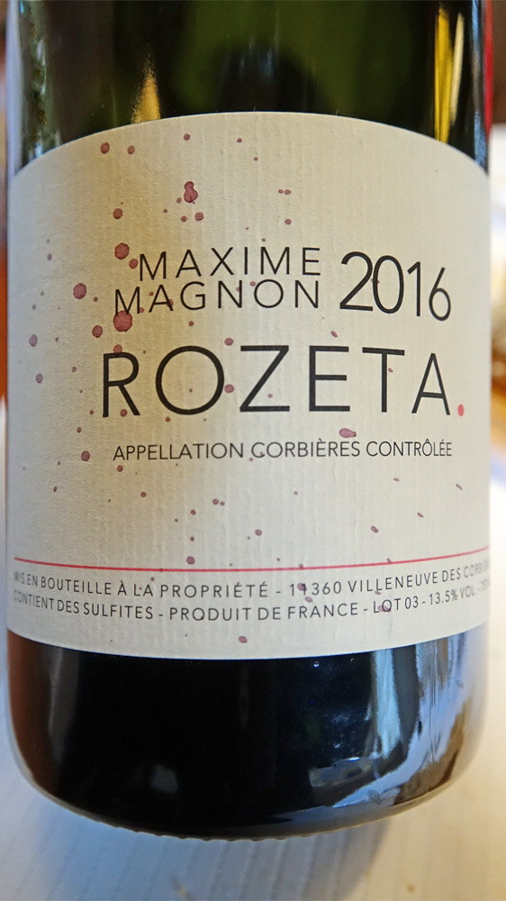 Le vin servi sur le Ris de veau