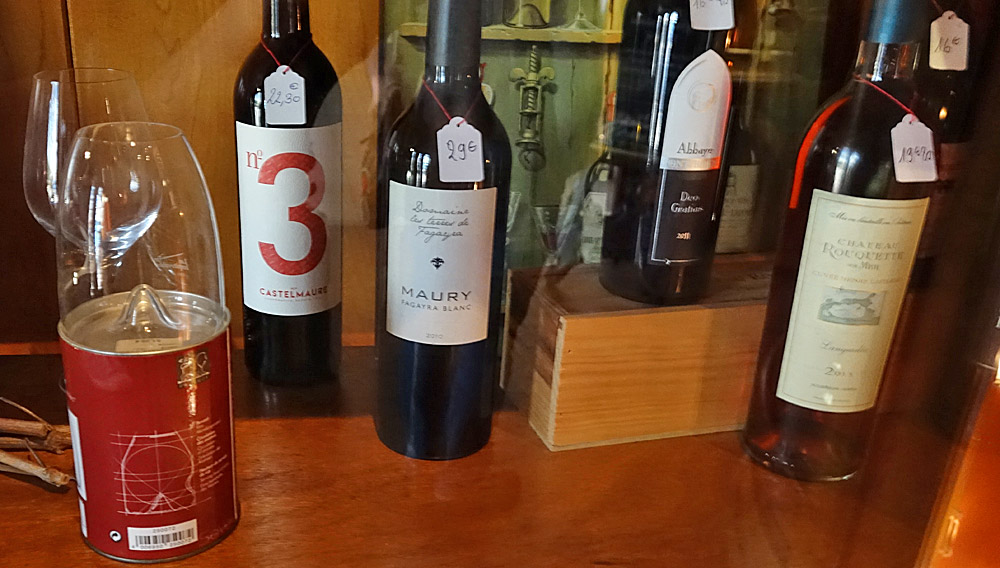 Vins en bouteilles disponibles à l'achat 