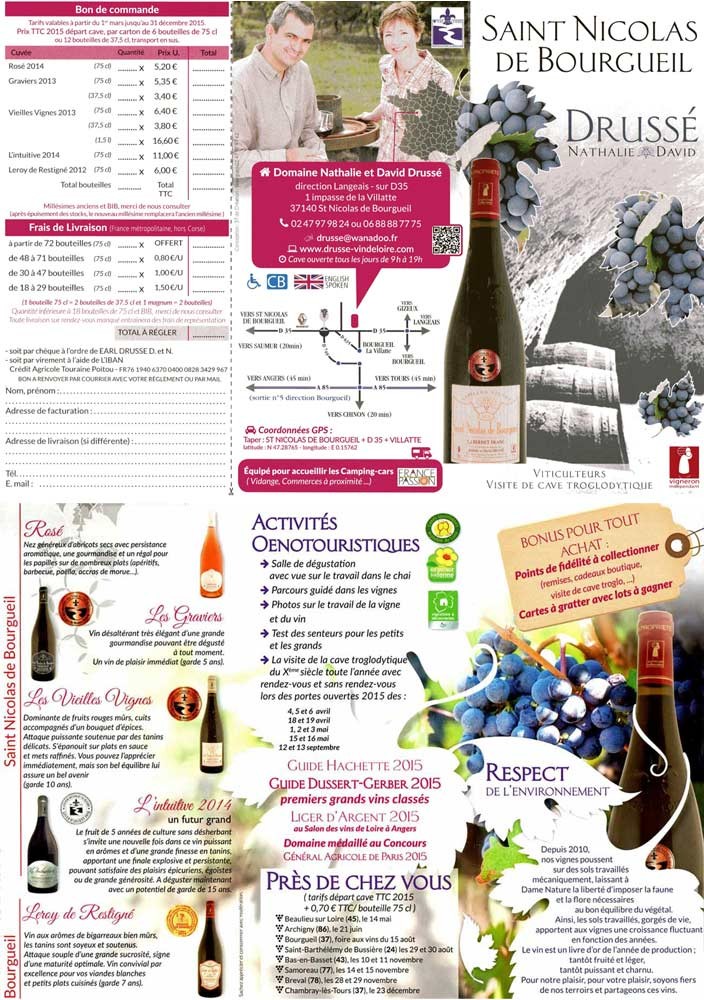 Plaquette publicitaire 2015