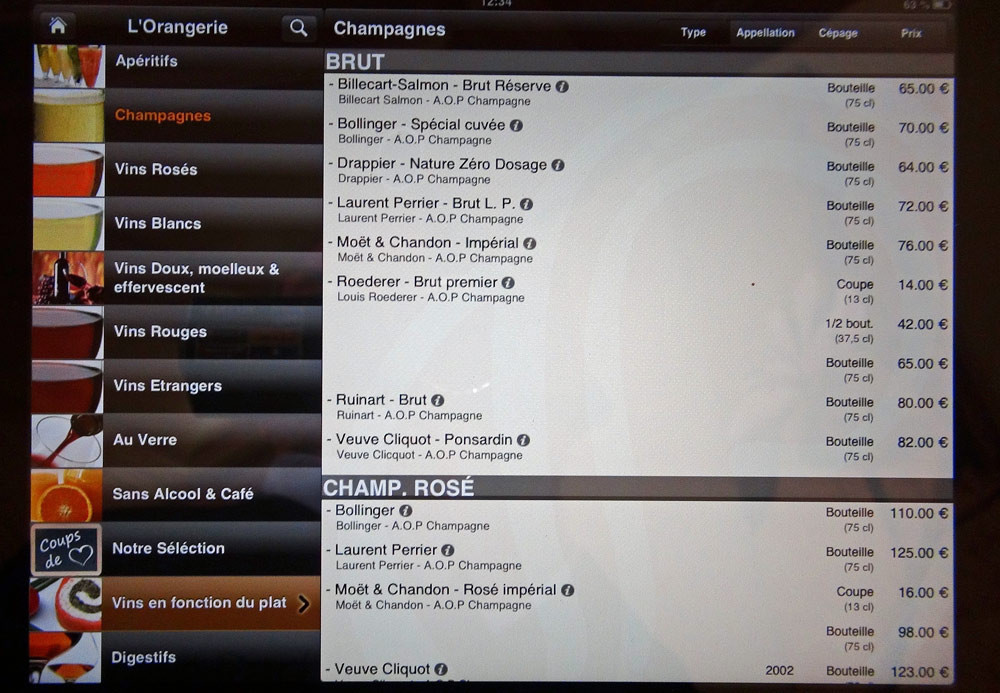 Ipad des Champagnes