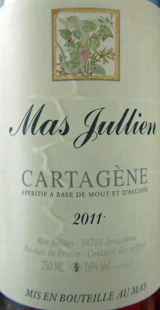 Juste pour le plaisir de l'étiquette de ce Cartagène du Mas Jullien
