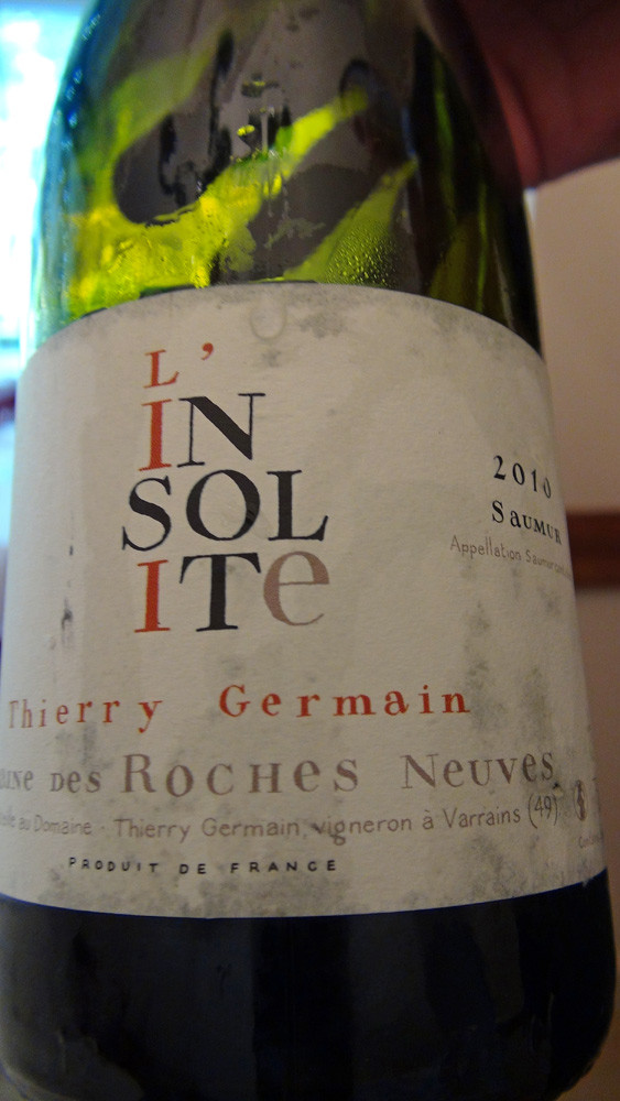 Saumur blanc 2010 "Insolite" du domaine Roches Neuves de Thierry Germain 