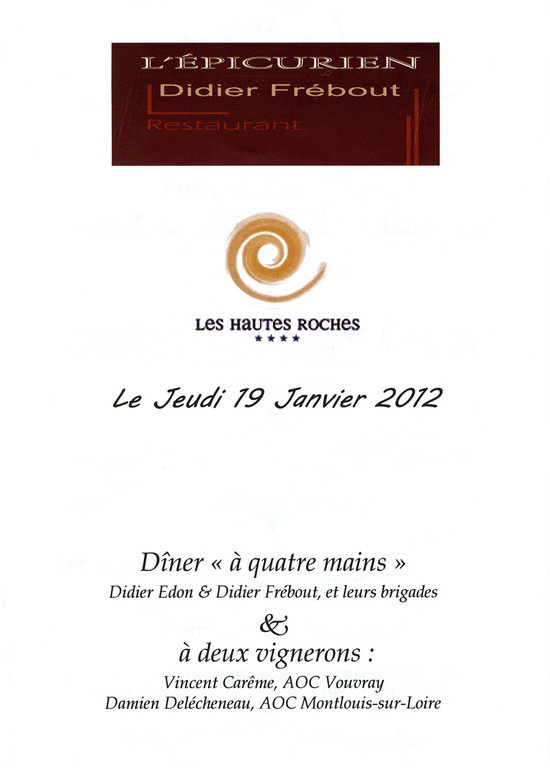 Présentation du menu