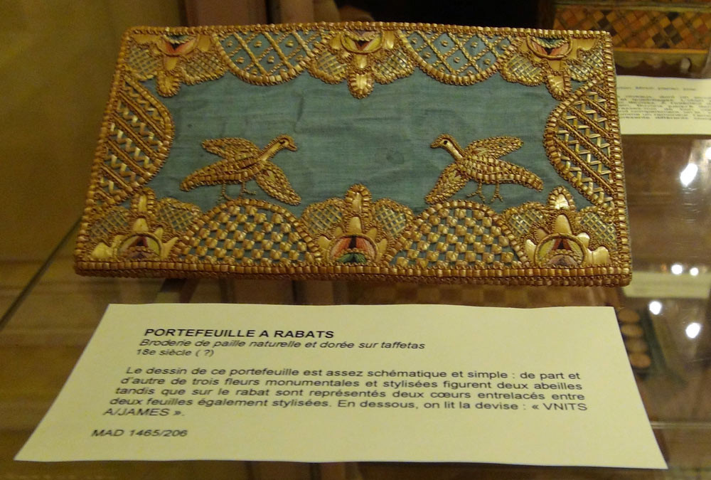 Musée des Arts décoratifs : marqueterie de paille