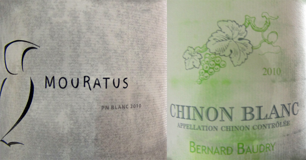 Les deux vins des 2 entrées